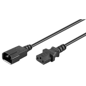 Extension Power Cable AC plug > AC jack (C13), 5m