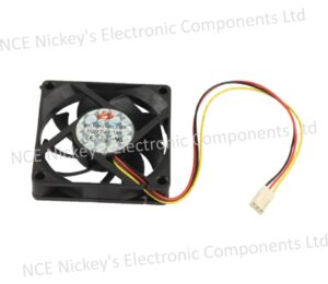 DC Fan 12V High Speed 7cm 3-pin Cooling Fan