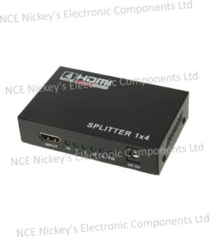 1x4 Mini HDMI Amplifier Splitter, Support 3D & Full HD 1080P (V1.4)