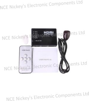 Full HD 1080P 3D HDMI 5x1 Switch with IR Remote Control
