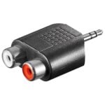 Goobay audio-adapter 3.5mm stereo jack male> 2 x RCA Female adapter