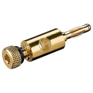 Goobay audio-plug - Banana Plug (black)