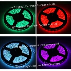 5050 SMD Epoxy Waterproof RGB LED Light Strip, 60 LED/m 5M