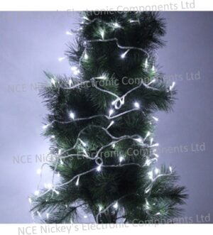 30m 300 LED White Light Waterproof IP44 String Decoration Light with 8 Functions Controller for Christmas Party, 220-240V, EU Plug