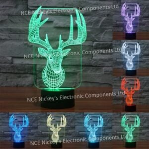 Elaphurus Davidianus Style USB 3D LED Night Light with touch switch