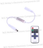 Mini Single Color LED Controller with 11 Keys RF Remote Control, DC 5-24V(White)