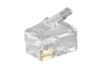 RJ10 modular plugs for flatcables (10pcs.)