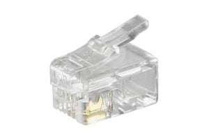 RJ10 modular plugs for flatcables (10pcs.)