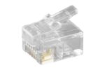 RJ12 modular plugs for flatcables (10pcs.)