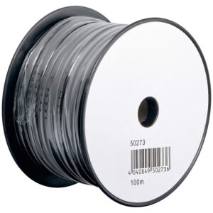 Telephone flat cable, 4 wires, black (100m)