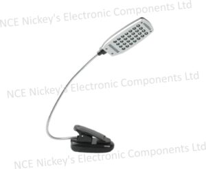 28 LED Flexible USB Bending Desk Light with Clip