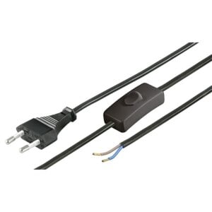 Power Cable with Switch 1.5m - Black