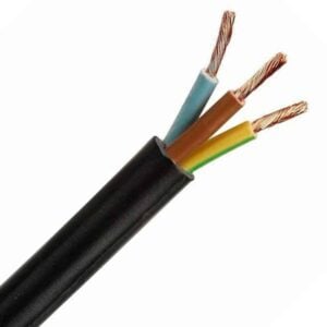 Power Cable 3x 1.5mm² Black / per meter