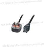 Power Cable with UK Plug (fused) 1.8meter (C5)