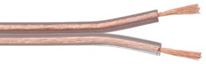 Loudspeaker Cable Transparent CCA - 100 m reel, Cable Diameter 2 x 1,50 mm²