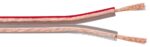 Loudspeaker Cable Transparent CCA - 100 m reel, Cable Diameter 2 x 0,50 mm²