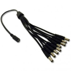 DC Cable for Cameras 1*Male to 8*Female 1:8