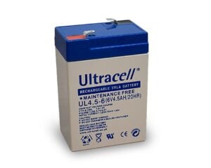 Lead Acid Battery 6 V, 4,5 Ah (4.5-6) - Faston (4.8mm) lead acid battery