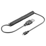 Micro-USB spiral connection cable
