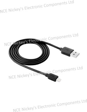 1M HAWEEL High Speed 35 Cores 8 pin to USB Sync Charging cable (Black)