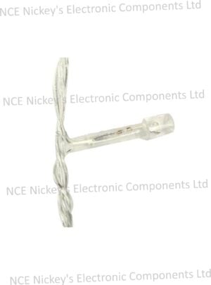 100 LED White String Light (IP44) with Controller, Length: 10m, Transparent wire