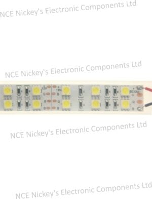White LED 5050 SMD Dual Array Rope Light, 120 LED/m, Length: 5m (28W/m) - Waterproof Casing