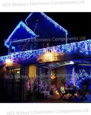 180 LED Multi-color String Light (IP44), AC In.: 220-240V, Legth: 18m, Transparent cable