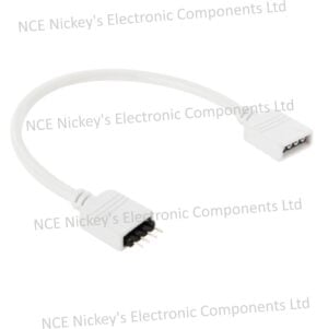 4 Pin Male to 4 Pin Female Extension Cable for RGB LED Strip, Length: 16cm