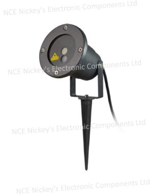 5W Green & Red Stars Pattern Outdoor (Waterproof) Garden Laser Projector with Remote Controller