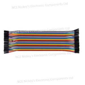 Multicolored  40 Pin Female to Female Breadboard Jumper Wires Ribbon Cable