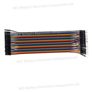 Multicolored  40 Pin Male to Female Breadboard Jumper Wires Ribbon Cable