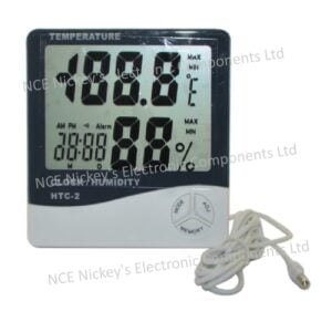 LCD digital Alarm Clock with Indoor/Outdoor Temp & Humidity.