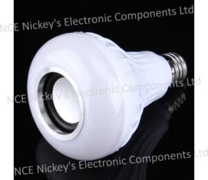 E27 12W RGB LED Bluetooth Speaker Light with Remote Controller