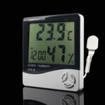 LCD Digital Temperature & Humidity Meter with Clock
