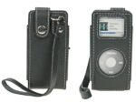 Leather case for ipod Nano ll This leather case is a trendy way to protect your iPod. Fits perfectly around your belt or arm.