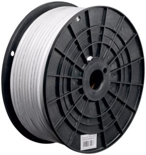 100dB COAX Antenna Cable, 2 x Shielded, CU, White (100m)
