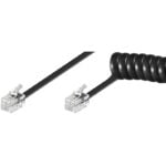 Handset cable RJ10 Black, 4M