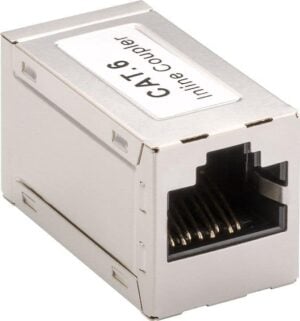 RJ45 Modular coupler, CAT 6 - 2x RJ45 female (8P8C)