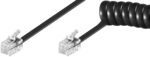 Handset cable RJ10 Black, 7M