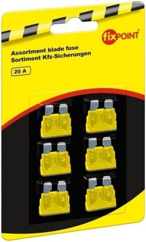 Car blade fuse assortment; 6 pcs. - 20 A