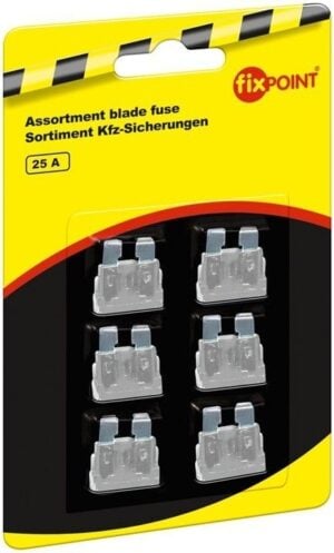 Car blade fuse assortment; 6 pcs. - 25 A