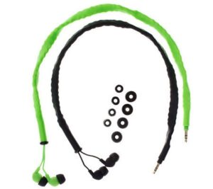 CordCruncher Mic'd Buds - Glo Green