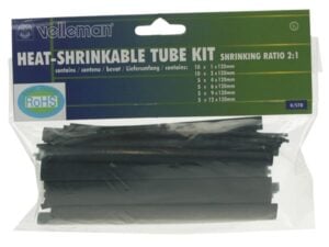 Shrinkable Tube Kit, Black, (40pcs)