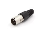 3P XLR Plug, Male, Nickel