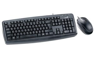 Genius KM-130 Combo Kit Optical Mouse Desktop Keyboard English/ Greek USB Wired