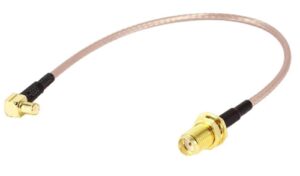 SMA Female to MCX Male Right Angle Adapter RF Coaxial Coax RG316 Cable