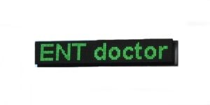 Green Electronic Inscription Scrolling Message and Graphics Board with USB slot (96,5cm x 16,5cm)