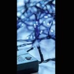 160 LED String Light, Blue color, Green Cable, Multi-Function (IP44)