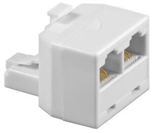ISDN T-Adapter RJ45 plug (8P8C) to , 2 x RJ45 jack (8P8C)