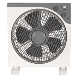 EUROLAMP BOX FAN SQUARE WHITE-GREY Φ37 45W